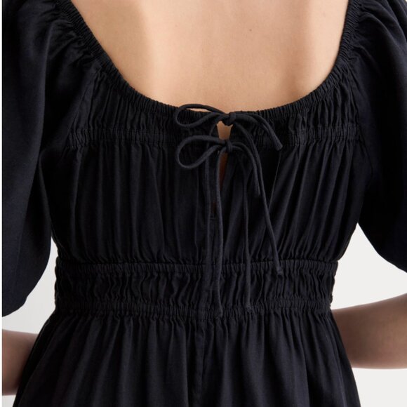 NWT Everlane Linen Flutter-Sleeve Dress - Picture 3 of 4